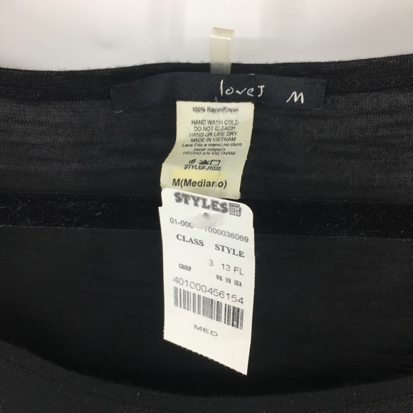 love J Black Top NWT - Picture 3 of 7